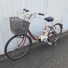 R4141電動アシスト自転車　2009年パナソニック　ViVi SS　バッテリー　充電器　鍵1本付き　電動自転車