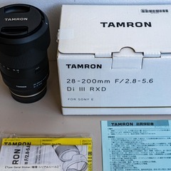 美品・2022年4月購入・保証有・保護フィルター付】TAMRON タムロン 28-200mm F2.8-5.6 Di III RXD SONY Eマウント A071の画像