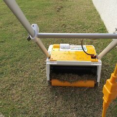 エアレーション等の芝生管理を行います。