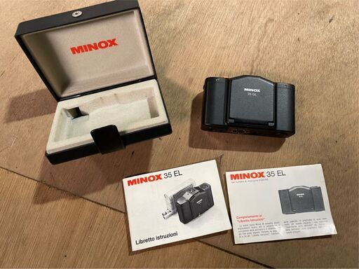 921か　フィルムカメラ　MINOX 35EL　取扱説明書あり　箱あり　ジャンク品