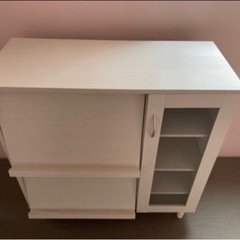 (取引確定)レコードラック　食器棚　お洒落(早期引き取り希望)の画像