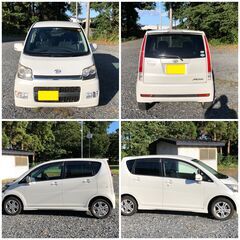 受付再開【車検たっぷり】H20年/ムーブカスタム/4WD/13万キロ/スマートキー/ディーラー整備車検の画像