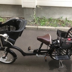 前後チャイルドシート付き自転車