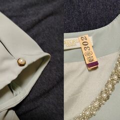 【ASTORIA ODIER】パーティードレス水色【アストリア】フォーマル【ワンピース】結婚式2次会の画像