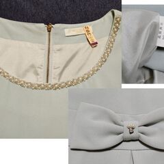 【ASTORIA ODIER】パーティードレス水色【アストリア】フォーマル【ワンピース】結婚式2次会の画像