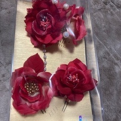 定価8000円　成人式　髪飾り　花