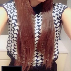 【49】dazzlin　千鳥柄ニット　紺　Sサイズ