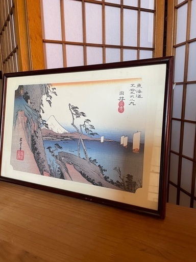 歌川広重木版画、由井と蒲原