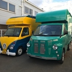 今人気のキッチンカー　写真はサンプル画像です、軽トラ〜1.3トン