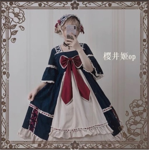 新品、サイズ問い合わせ：可。Mサイズ  ロリータLolitaワンピース