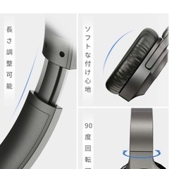 【新品未使用】ヘッドホン-ワイヤレスヘッドホン Bluetooth5.0 最大30時間連続再生 HiFi ANCノイズキャンセル密閉型ヘッドセット マイク内蔵ノイズキャンセリングヘッドホン有線無線兼用 通話可能 iPhone/iPad/Android対応 音楽・映画観賞の画像