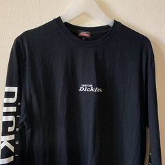  Dickies★ディッキーズ・ロゴ入り長袖カットソー／メンズLサイズの画像
