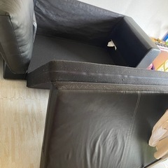IKEA 2人掛けソファベッド　無料であげるの画像