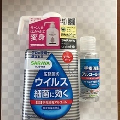 お得❣️サラヤ　手指消毒アルコールスプレータイプ300ml➕携帯用
