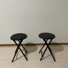 丸椅子(2脚)　シンプル　早期引き取り希望の画像