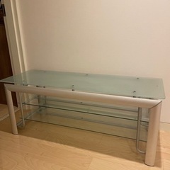 TVボード　テレビ台　ガラステーブルの画像