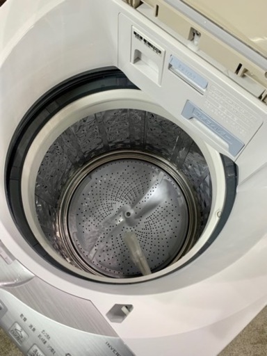 札幌市内無料配送 18年製 SHARP シャープ 8kg インバーター洗濯乾燥機 ES-TX8B-N