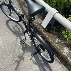 リサイクルショップどりーむ鹿大前店　No４１１　エコNo１４６９８H　自転車　20インチ　綺麗なブラック♪　美品　ギア切替付き！　人気ですよ♡の画像
