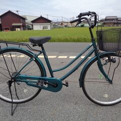 FROMAGE 26インチ シングル 軽快車 緑(146)
