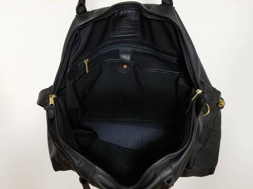 値下げ！【 COACH 】レザーBlack Big Boston Bag〔美品〕