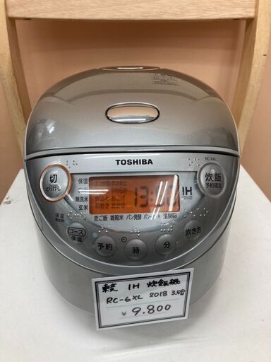 東芝 3.5合IH炊飯器 2018年製　RC-6XL　K095