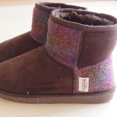 ハリスツイードブーツ２２ｃｍの画像