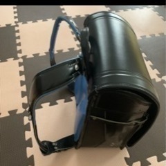 クラリーノランドセル　黒×青　日本製