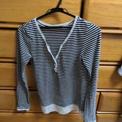 【在庫確認中】長袖ボーダー　レース