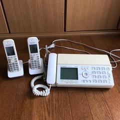 パナソニック普通紙ファクス　子機2台付き