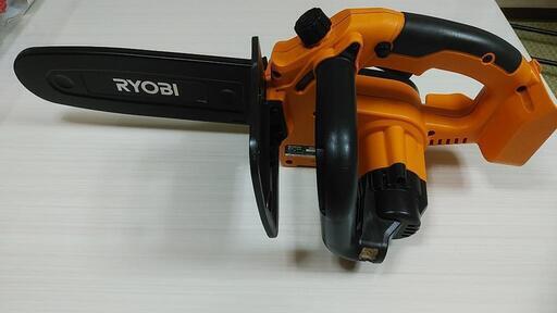 【美品】京セラRYOBI コードレスチェーンソー③中古品
