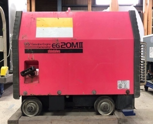 KOG-025 防音型発電機　ガソリンエンジン　EG20M2-B 新ダイワ 動作未確認 ジャンク扱い 