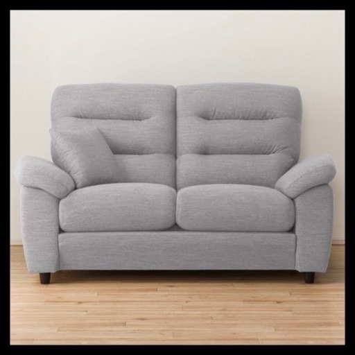 【ニトリ】2人用布張りソファ(NポケットA12 S-HI DR-MGY)