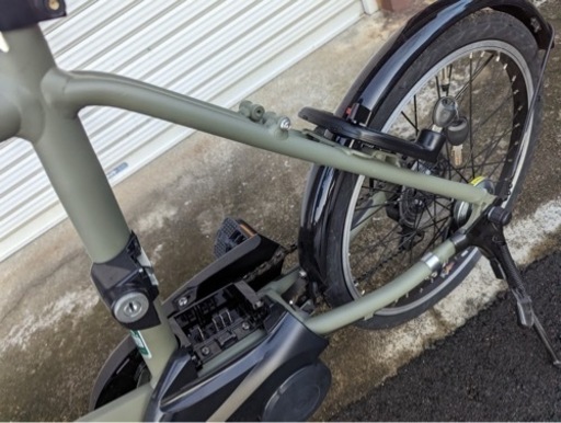2021年購入・低走行★パナソニック電動アシスト自転車★ベロスターミニ★マットオリーブ
