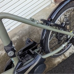 2021年購入・低走行★パナソニック電動アシスト自転車★ベロスターミニ★マットオリーブの画像