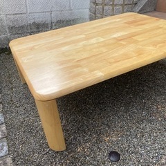 天然木　折りたたみテーブル　美品の画像