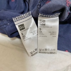 【数回着用】GU ジーユー サテンパジャマ 2着セット Sサイズの画像