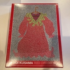 草間彌生 レッドドレス パズル 美品】草間弥生 YAYOI KUSAMA レッドドレス パズル 完成品 額縁