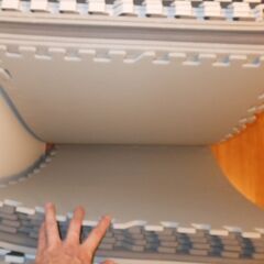 ニトリの大きなジョイントマット32枚　未使用品とほぼ新品！の画像