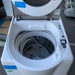 配送可能 AQUA アクア AQW-LV800F(W) [簡易乾燥機能付き洗濯機 SLASH