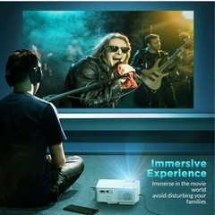 決まりました【新品】プロジェクター 7500 高輝度 Wi-Fi 超大画面 iPhone Android ホームプロジェクター 小型 ホームシアターの画像