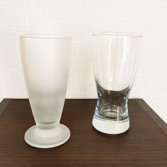 900円譲ります★現地引き渡しのみ★シャンパンワイングラスとビール用グラスの合計6個セットの画像