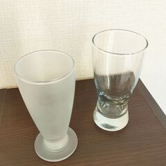 900円譲ります★現地引き渡しのみ★シャンパンワイングラスとビール用グラスの合計6個セットの画像