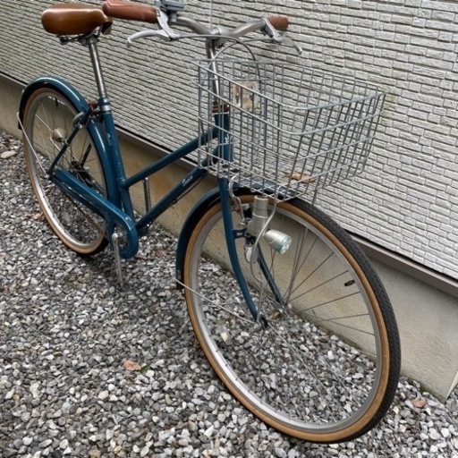 シティーバイク ママチャリ 26インチ SOURCE ブルーグリーン