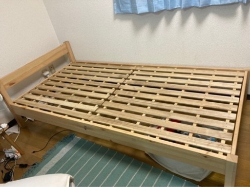 すのこ　無印良品　シングルベッド