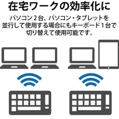 【ほぼ新品】ELECOM キーボード 購入レシート有りの画像