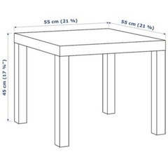 IKEAのローテーブル（白）の画像
