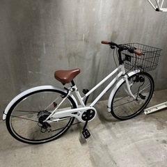 自転車　ホワイトカラー　26インチ