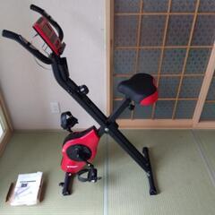 【引渡予定あり】フィットネスバイク 心拍数計測【静音/折りたたみ...