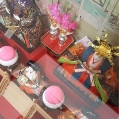 雛人形ガラスケース入り(美品)の画像
