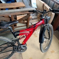 中古　26インチマウンテンバイク　18段の画像